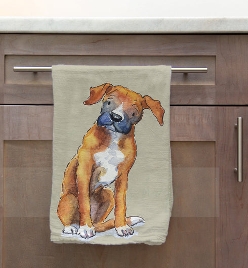 Boxer Tea Towel